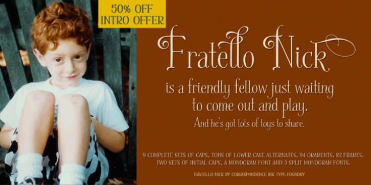 Fratello Nick font preview