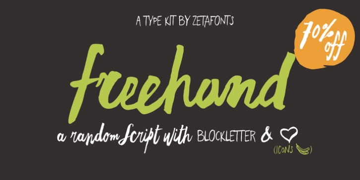 Freehand Brush font preview