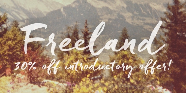 Freeland font preview