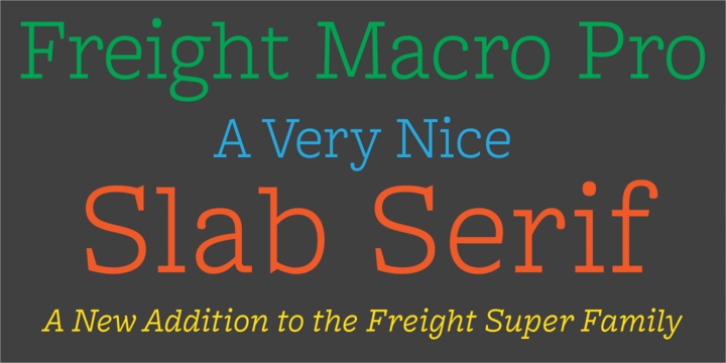Freight Macro Pro font preview
