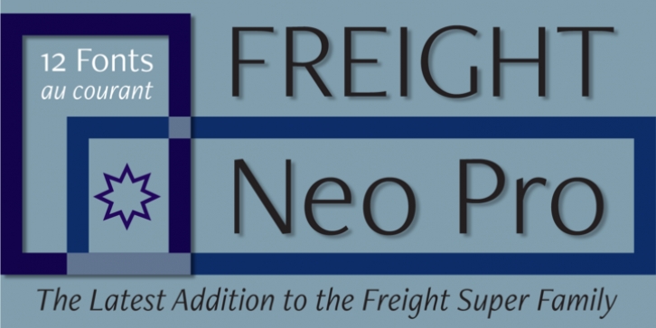 Freight Neo Pro font preview