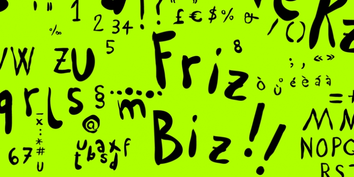 Friz Biz font preview