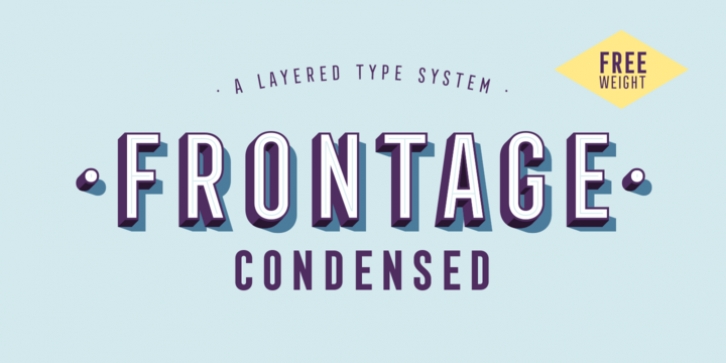 Frontage Condensed font preview