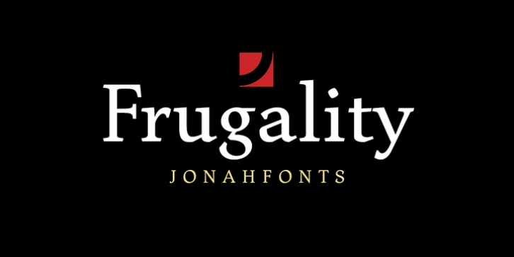 Frugality font preview