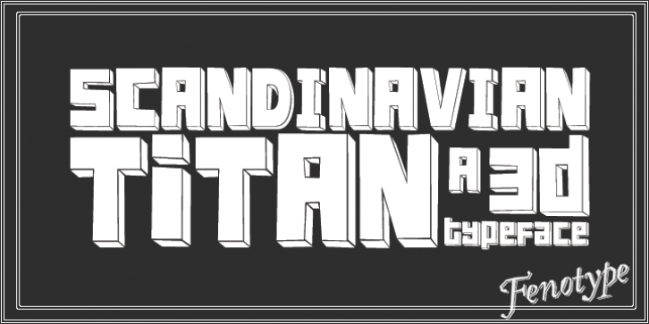 FT Scandinavian Titan font preview