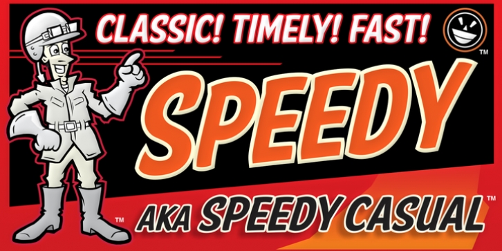 FTY SPEEDY CASUAL font preview