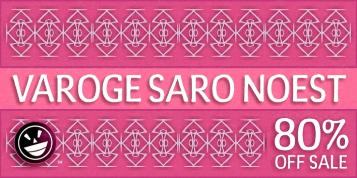 FTY Varoge Saro Noest font preview