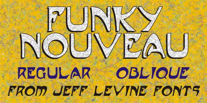 Funky Nouveau JNL font preview