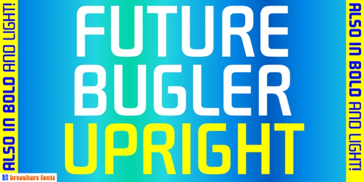 Future Bugler Upright font preview