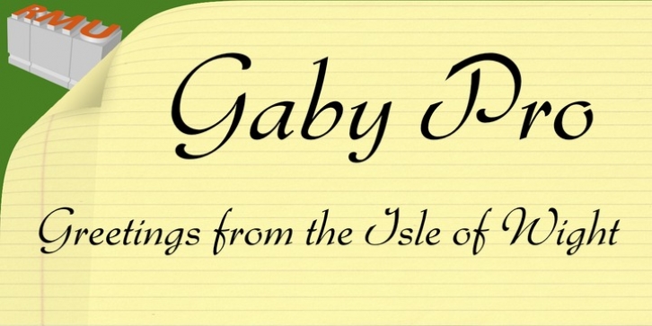 Gaby Pro font preview