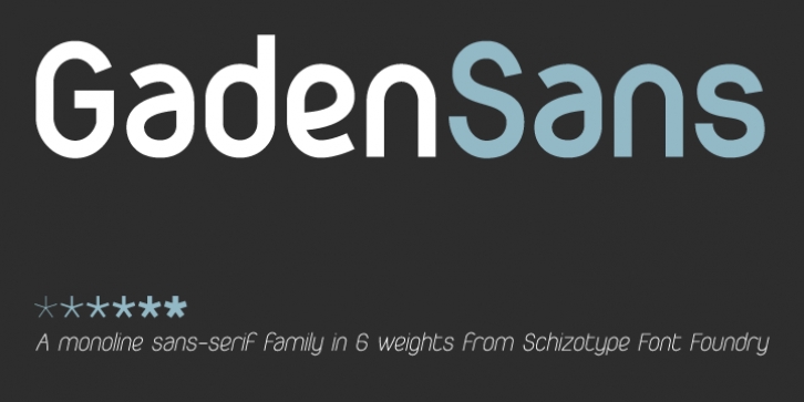 Gaden Sans font preview