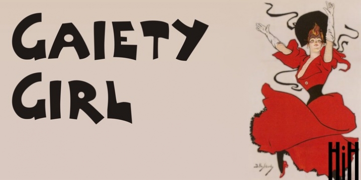 Gaiety Girl font preview