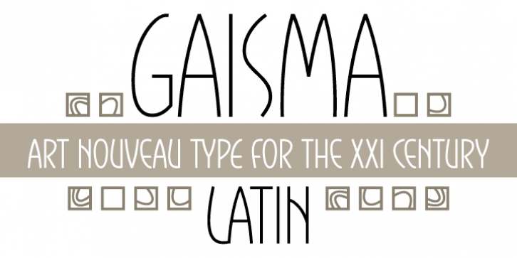 Gaisma Latin font preview