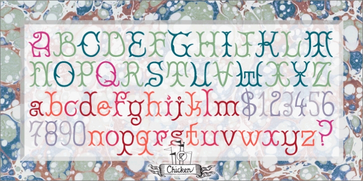 Galerie Simpson font preview