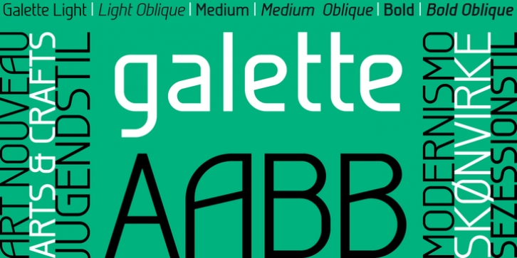 Galette font preview