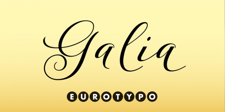 Galia font preview