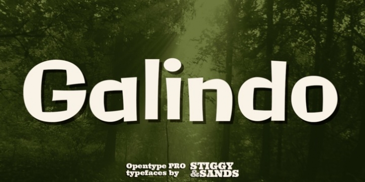 Galindo Pro font preview