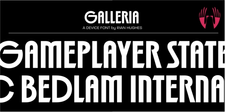 Galleria font preview