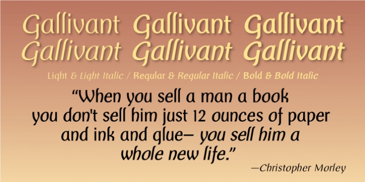 Gallivant font preview