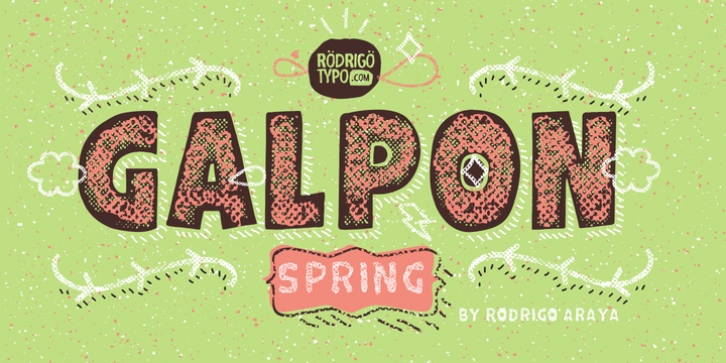 Galpon Spring font preview