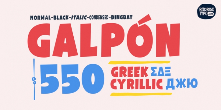 Galpon font preview