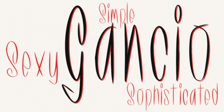 Gancio font preview