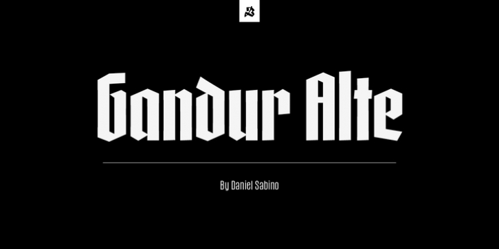 Gandur Alte font preview