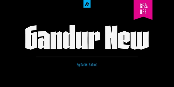 Gandur New font preview