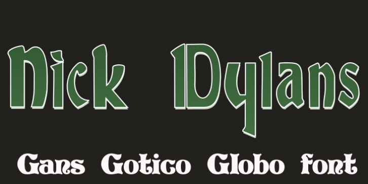 Gans Gotico Globo font preview