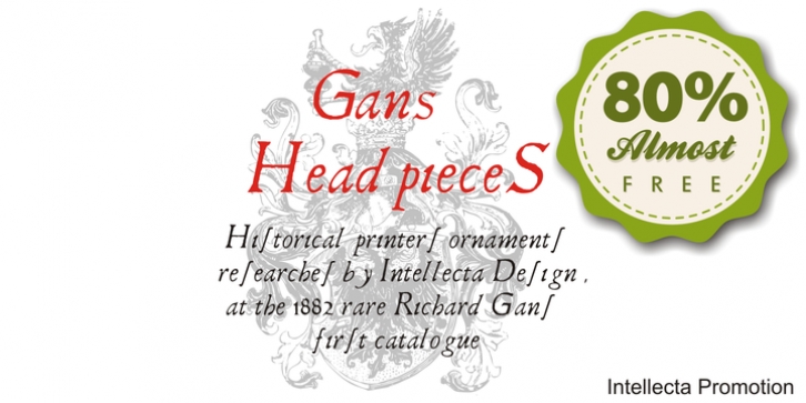 Gans Headpieces font preview
