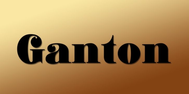 Ganton font preview