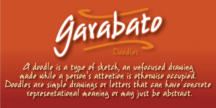 Garabato font preview