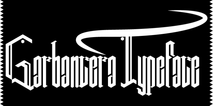 Garbancera font preview