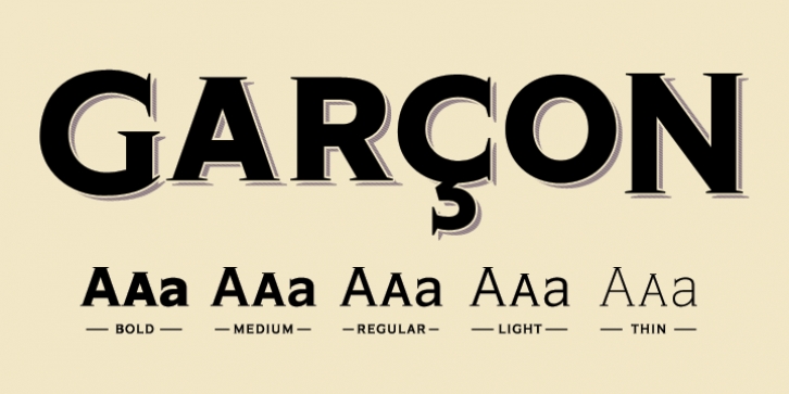 Garcon Grotesque font preview