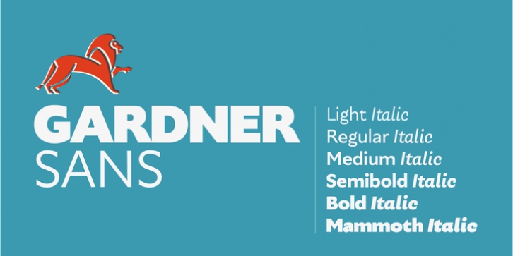 Gardner Sans font preview