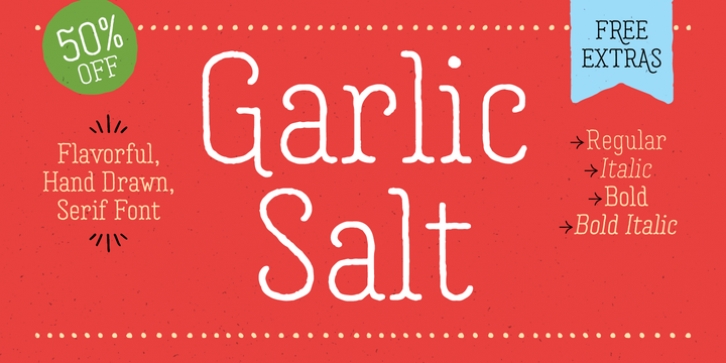 Garlic Salt font preview