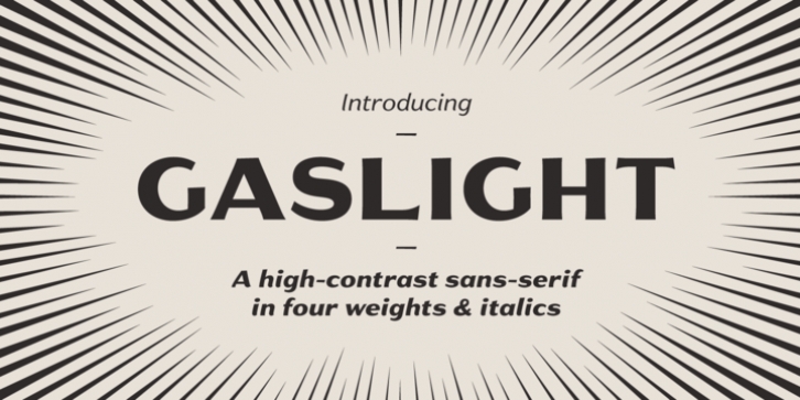 Gaslight font preview