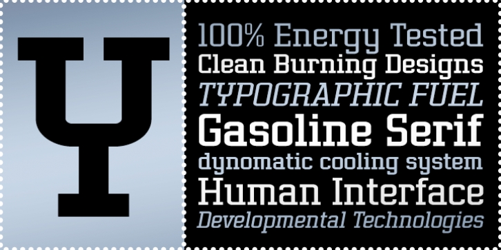 Gasoline Serif BTN font preview