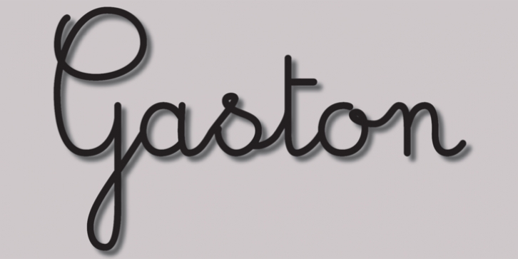 Gaston font preview