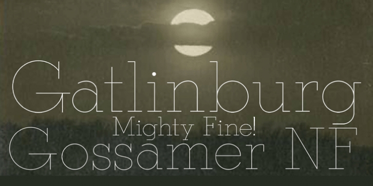 Gatlinburg Gossamer NF font preview