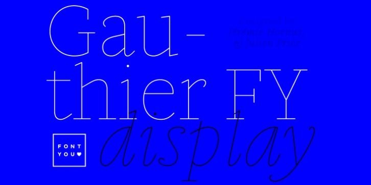 Gauthier Display FY font preview