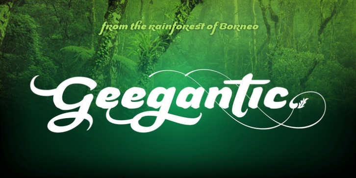 Geegantic font preview