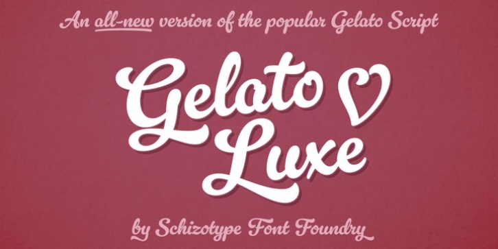 Gelato Luxe font preview
