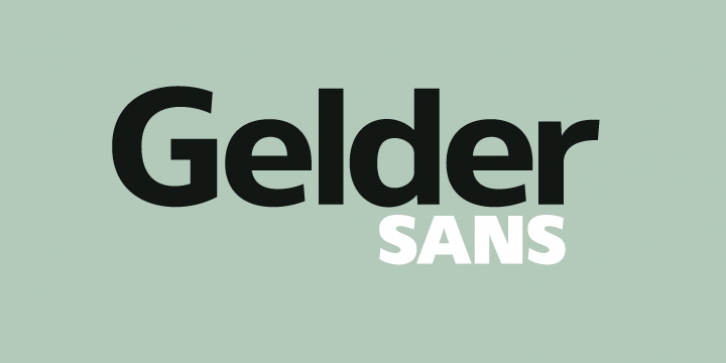 Gelder Sans font preview