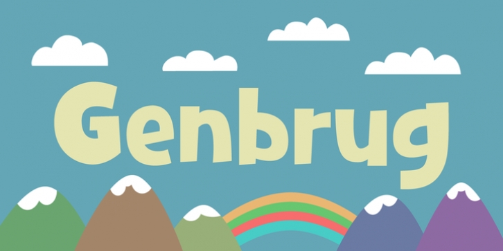 Genbrug font preview