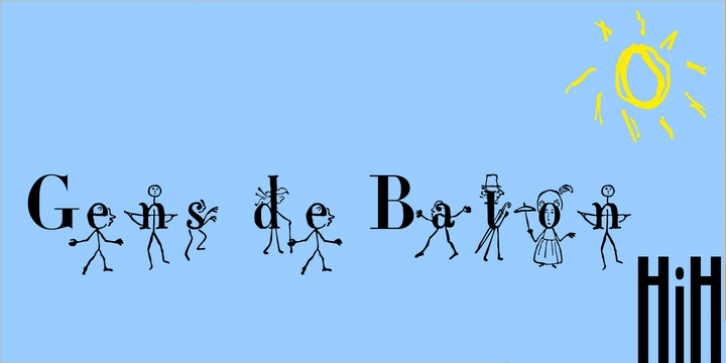 Gens De Baton font preview