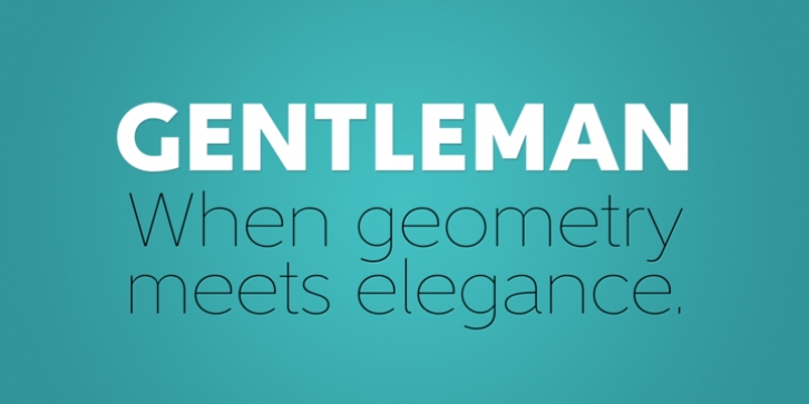 Gentleman font preview