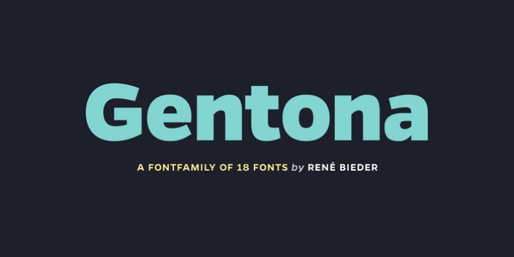 Gentona font preview