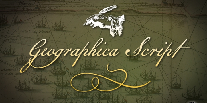 Geographica Script font preview