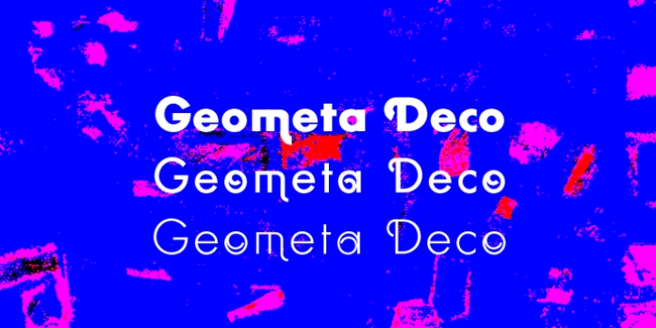 Geometa Deco font preview